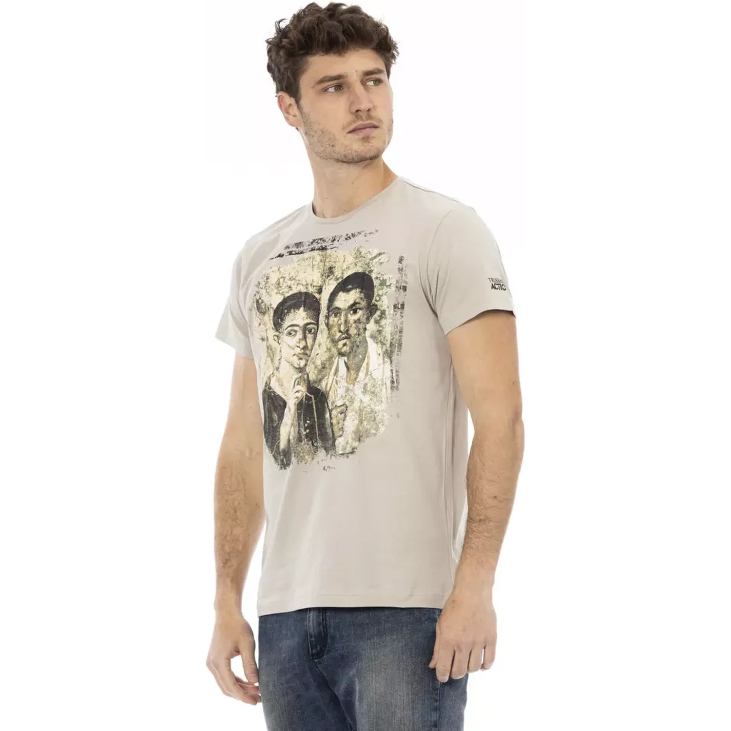 Beige Cotton T-Shirt