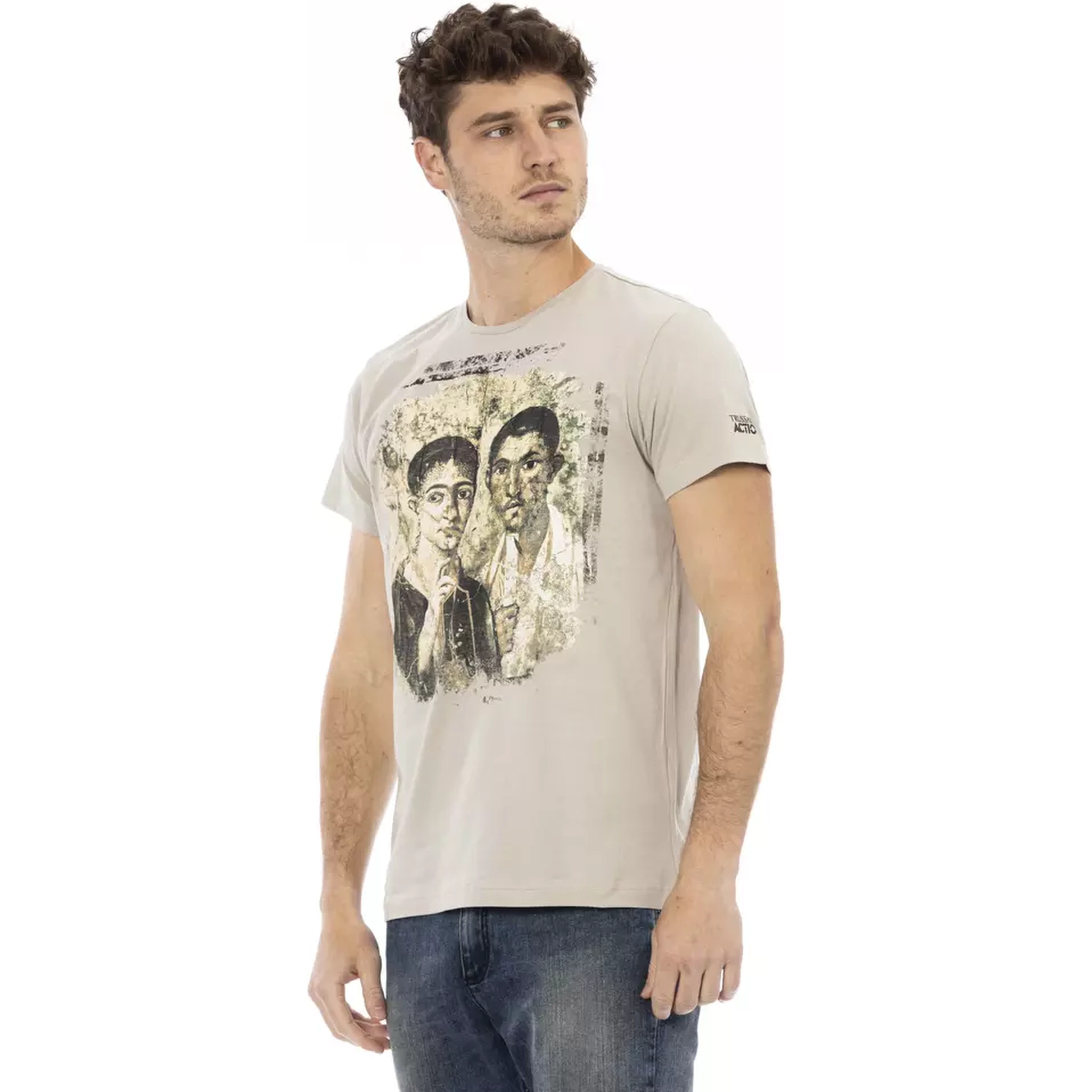Beige Cotton T-Shirt