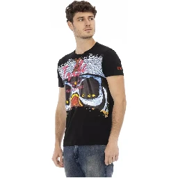 تيشيرت قطني أسود