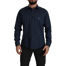 Navy Blue Cotton Dress Formal Shirt