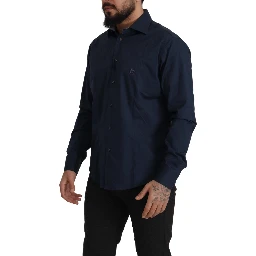 Navy Blue Cotton Dress Formal Shirt