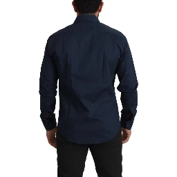 Navy Blue Cotton Dress Formal Shirt