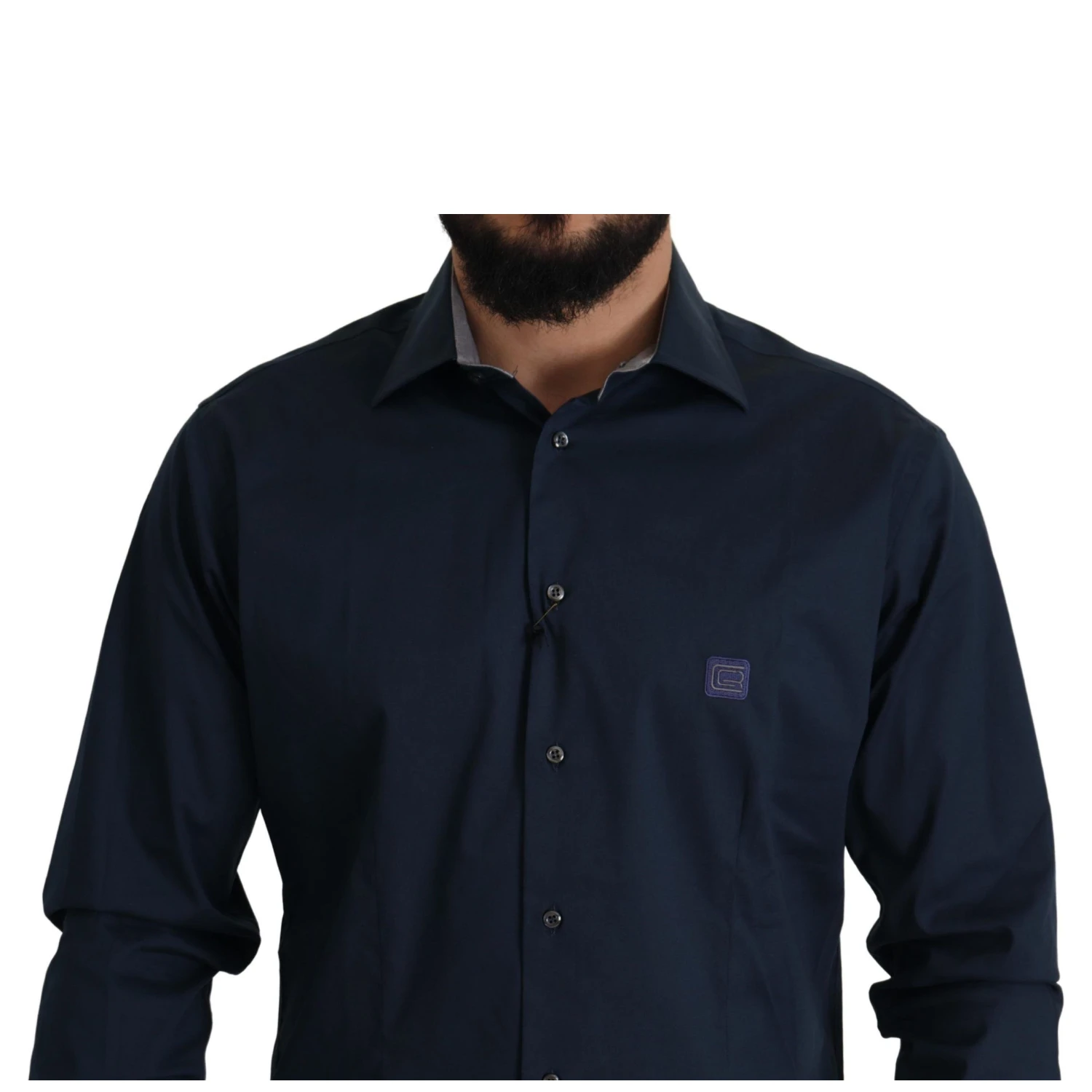Navy Blue Cotton Dress Formal Shirt