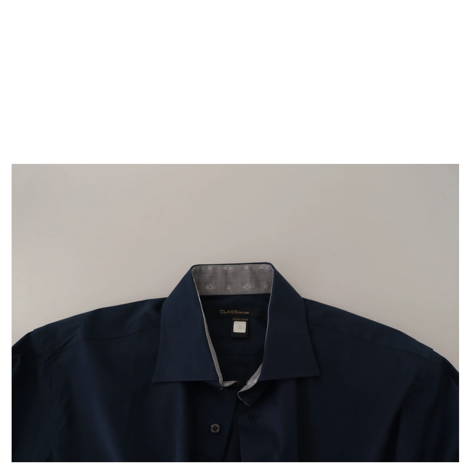 Navy Blue Cotton Dress Formal Shirt