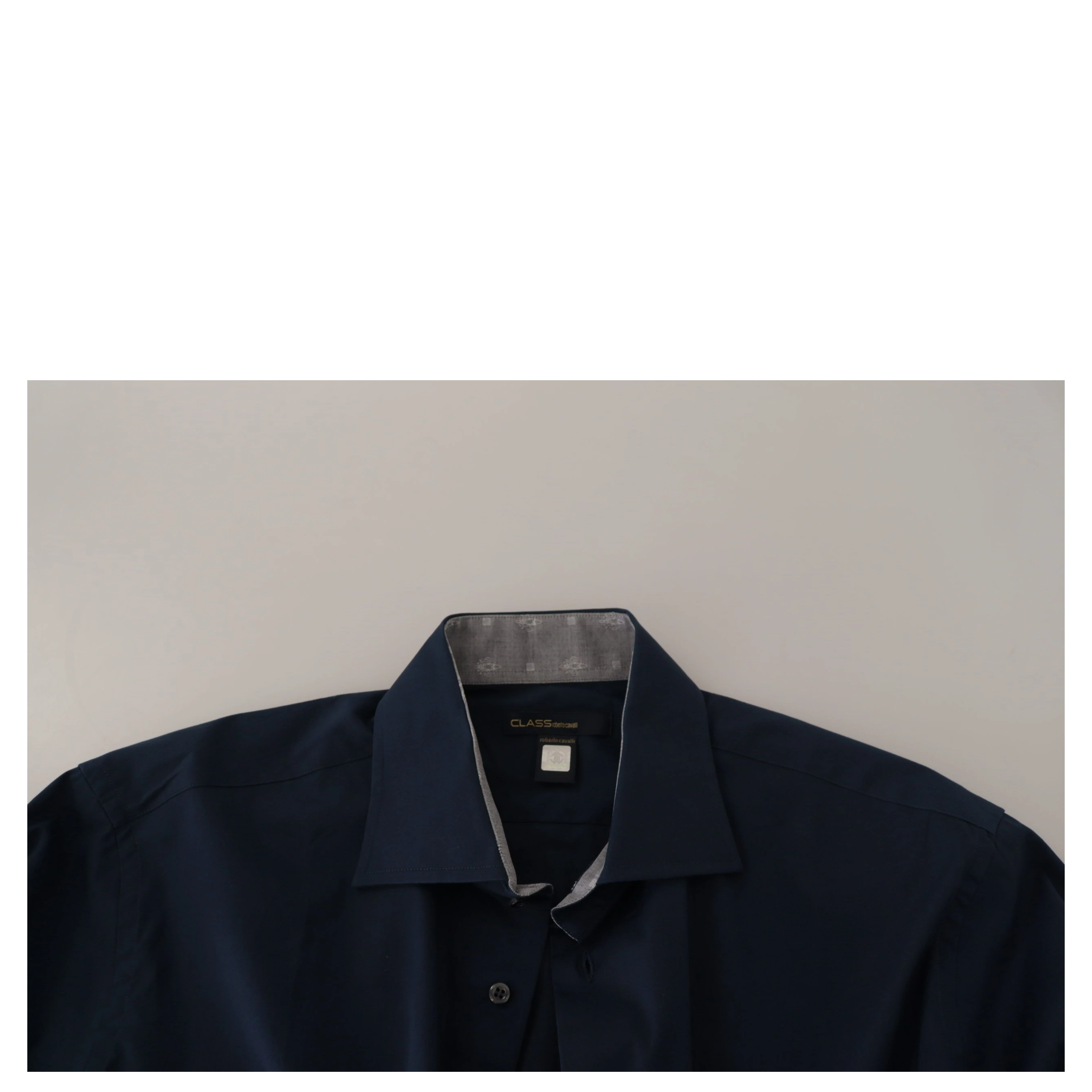 Navy Blue Cotton Dress Formal Shirt