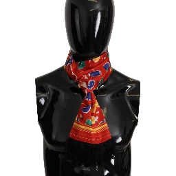 Multicolor DG Umbrellas Print Shawl Fringe Scarf