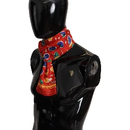 Multicolor DG Umbrellas Print Shawl Fringe Scarf