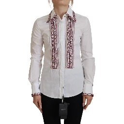 White Lace Long Sleeves Ruffle Collar Top
