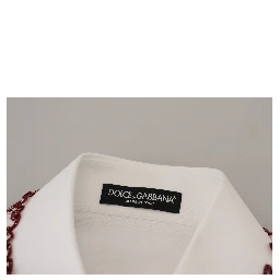 White Lace Long Sleeves Ruffle Collar Top