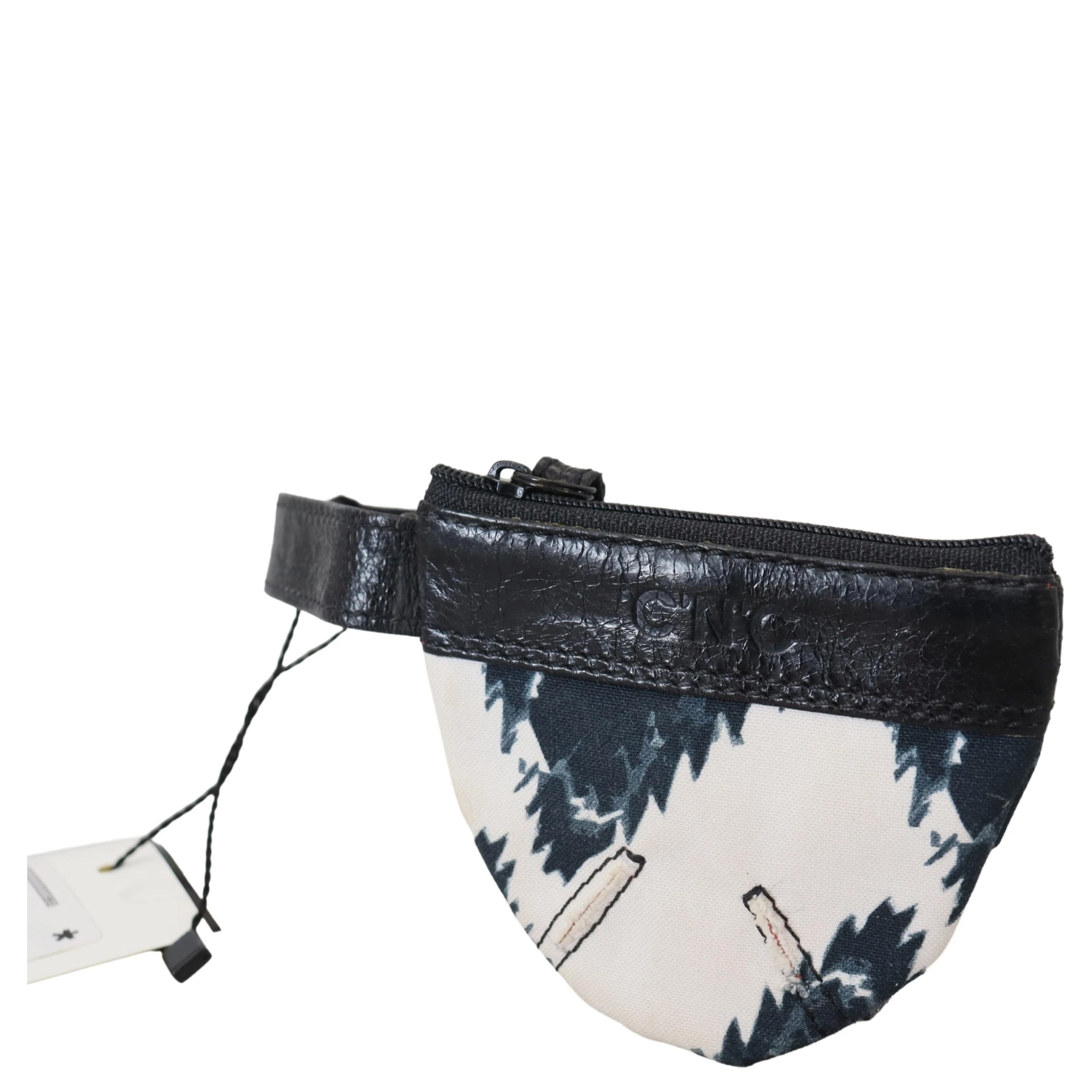 White Genuine Leather Coin Purse Strap Wallet