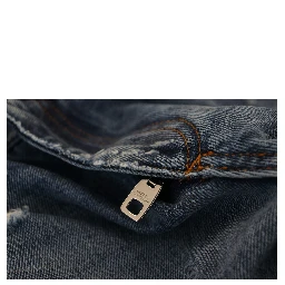 Blue Cotton Tattered Men Denim Jeans