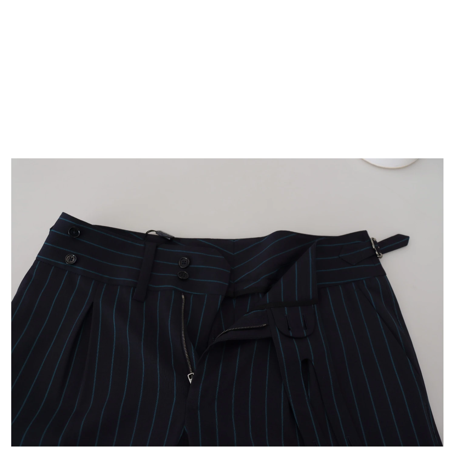Blue Striped Men Formal Pants