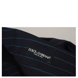 Blue Striped Men Formal Pants