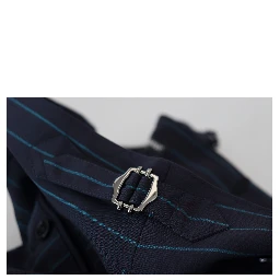 Blue Striped Men Formal Pants