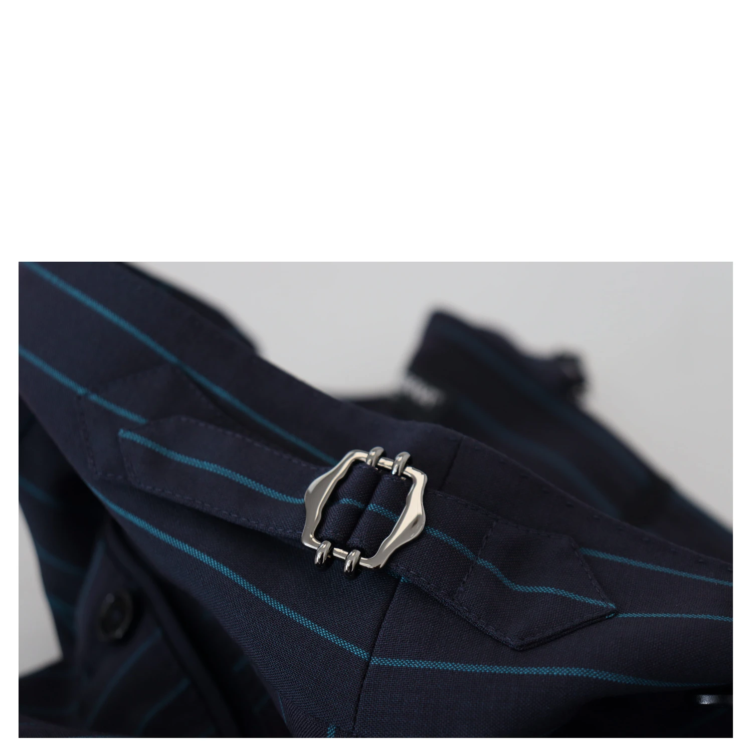 Blue Striped Men Formal Pants