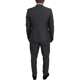 Gray MARTINI 3 Piece Slim Fit Suit