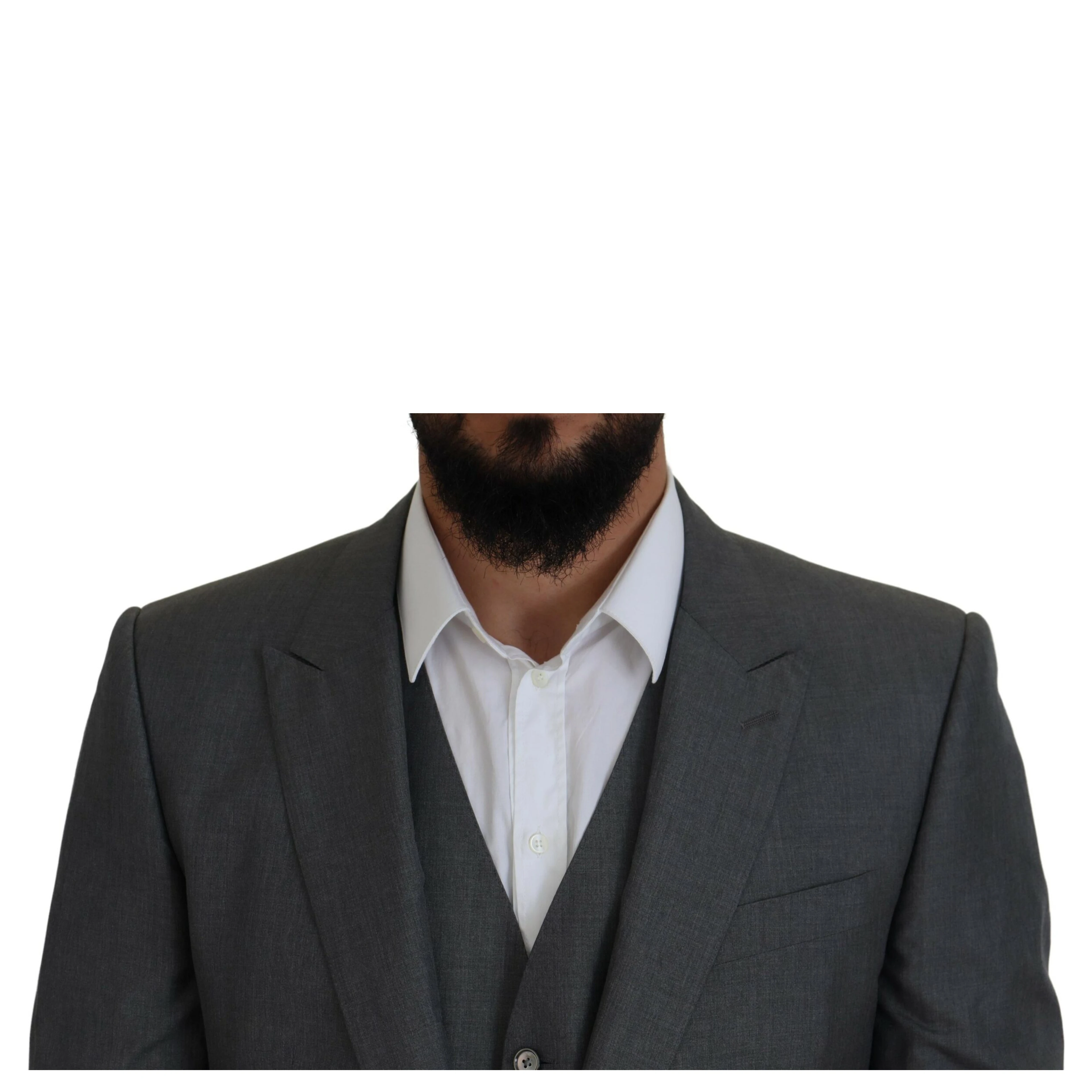 Gray MARTINI 3 Piece Slim Fit Suit