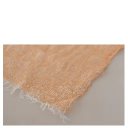 Peach Linen Knitted Shawl Wrap Fringes Scarf