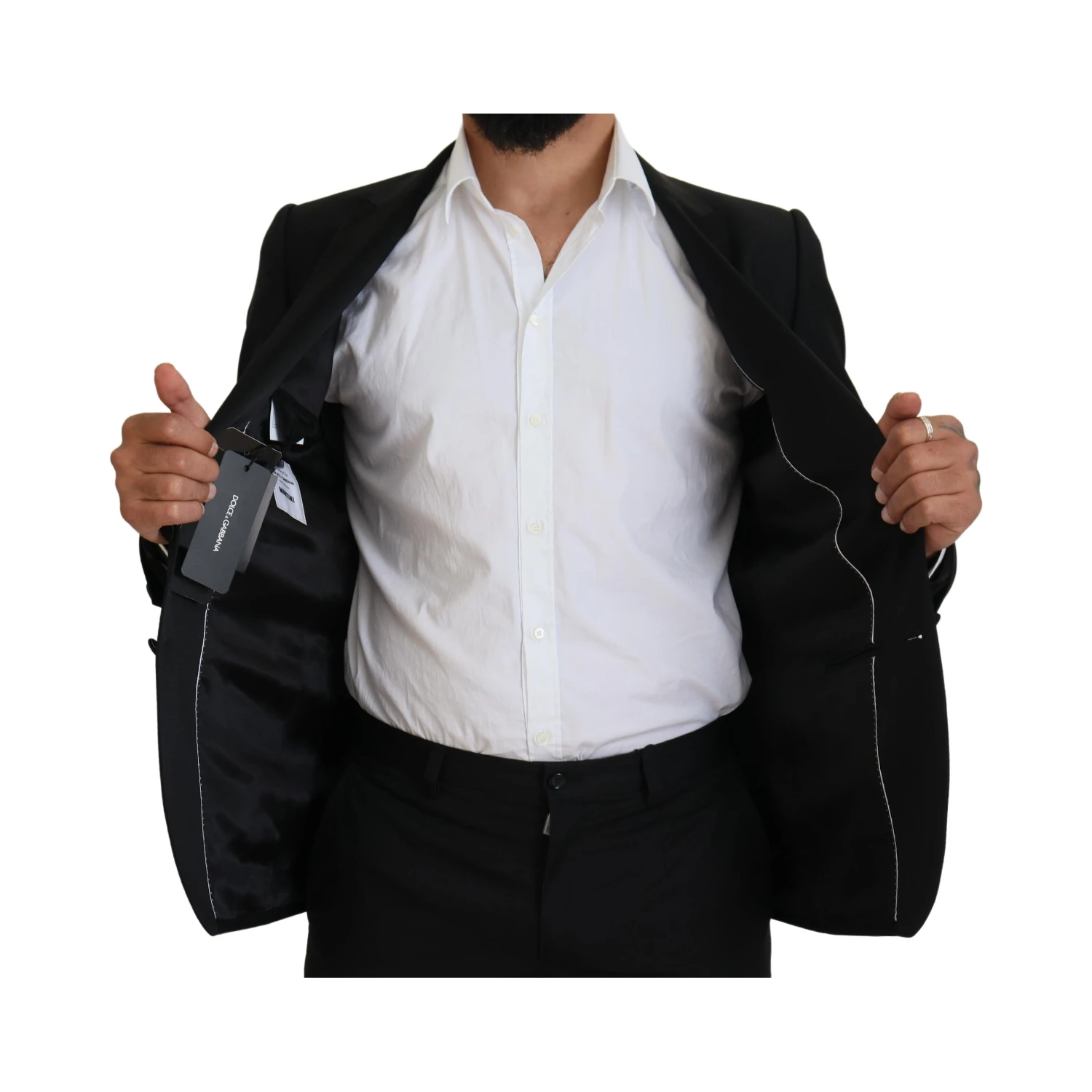 Black Slim Fit Formal Martini Blazer