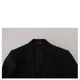 Black Slim Fit Formal Martini Blazer