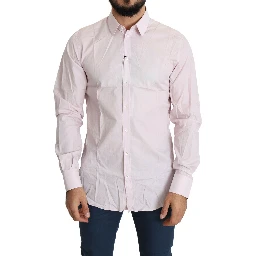 Light Pink Cotton Formal GOLD Dress Shirt