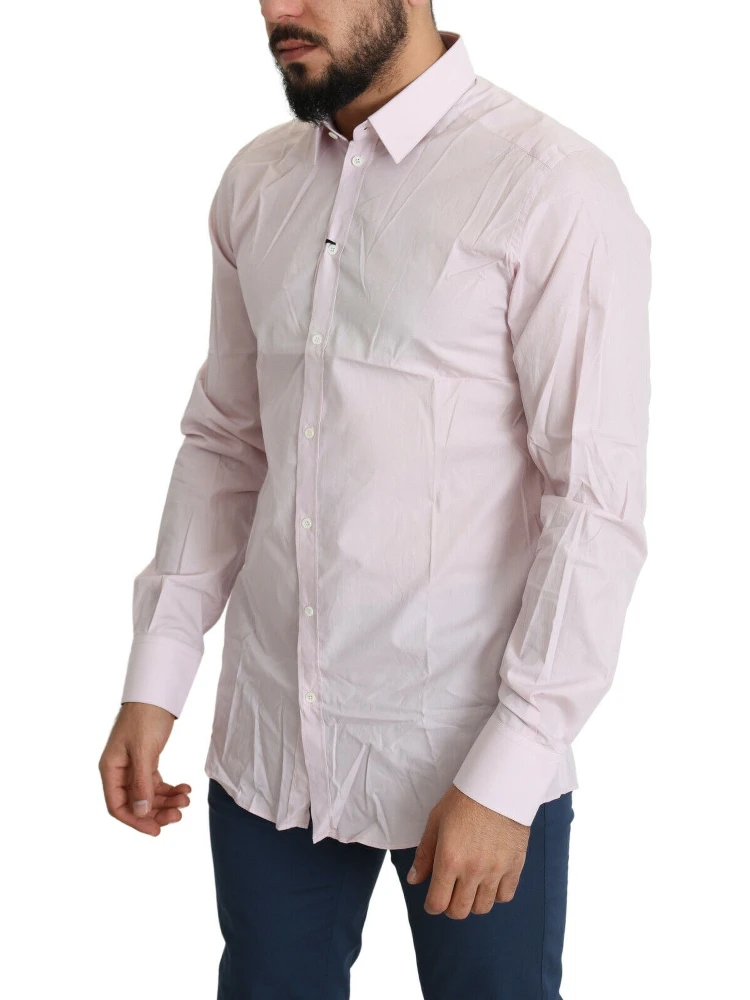 Light Pink Cotton Formal GOLD Dress Shirt alternative