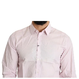 Light Pink Cotton Formal GOLD Dress Shirt