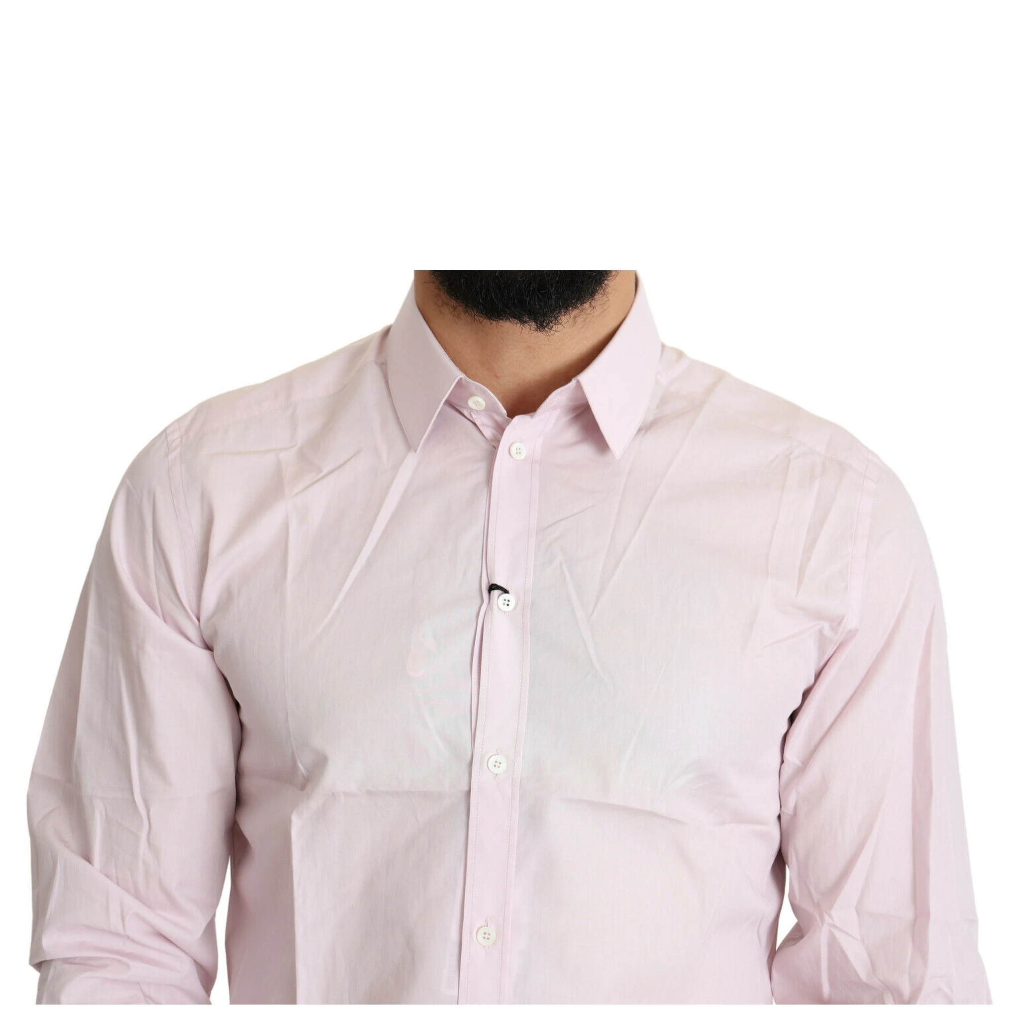 Light Pink Cotton Formal GOLD Dress Shirt