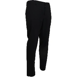 Gray Wool Stretch Dress Formal Slim Fit Pant