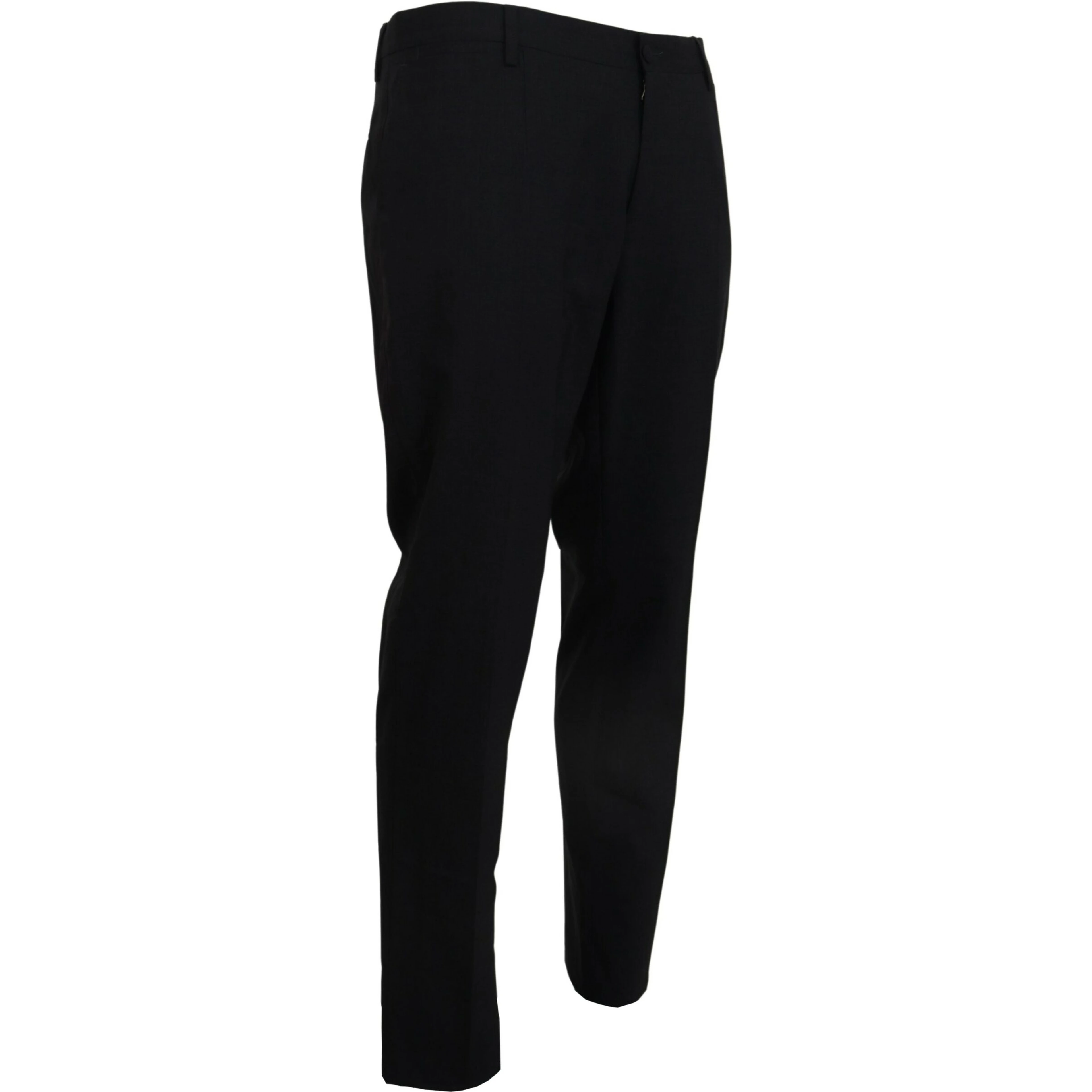 Gray Wool Stretch Dress Formal Slim Fit Pant