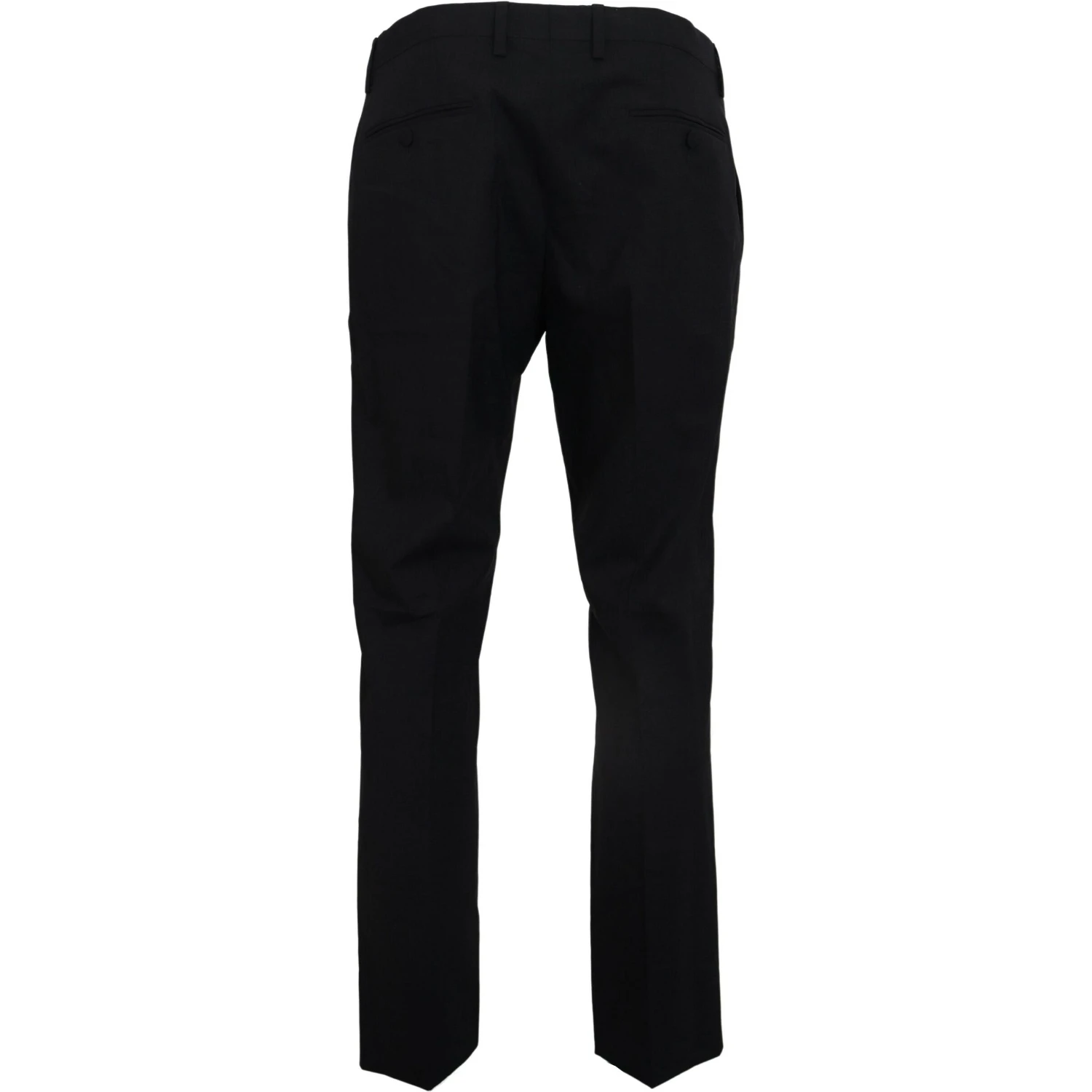 Gray Wool Stretch Dress Formal Slim Fit Pant