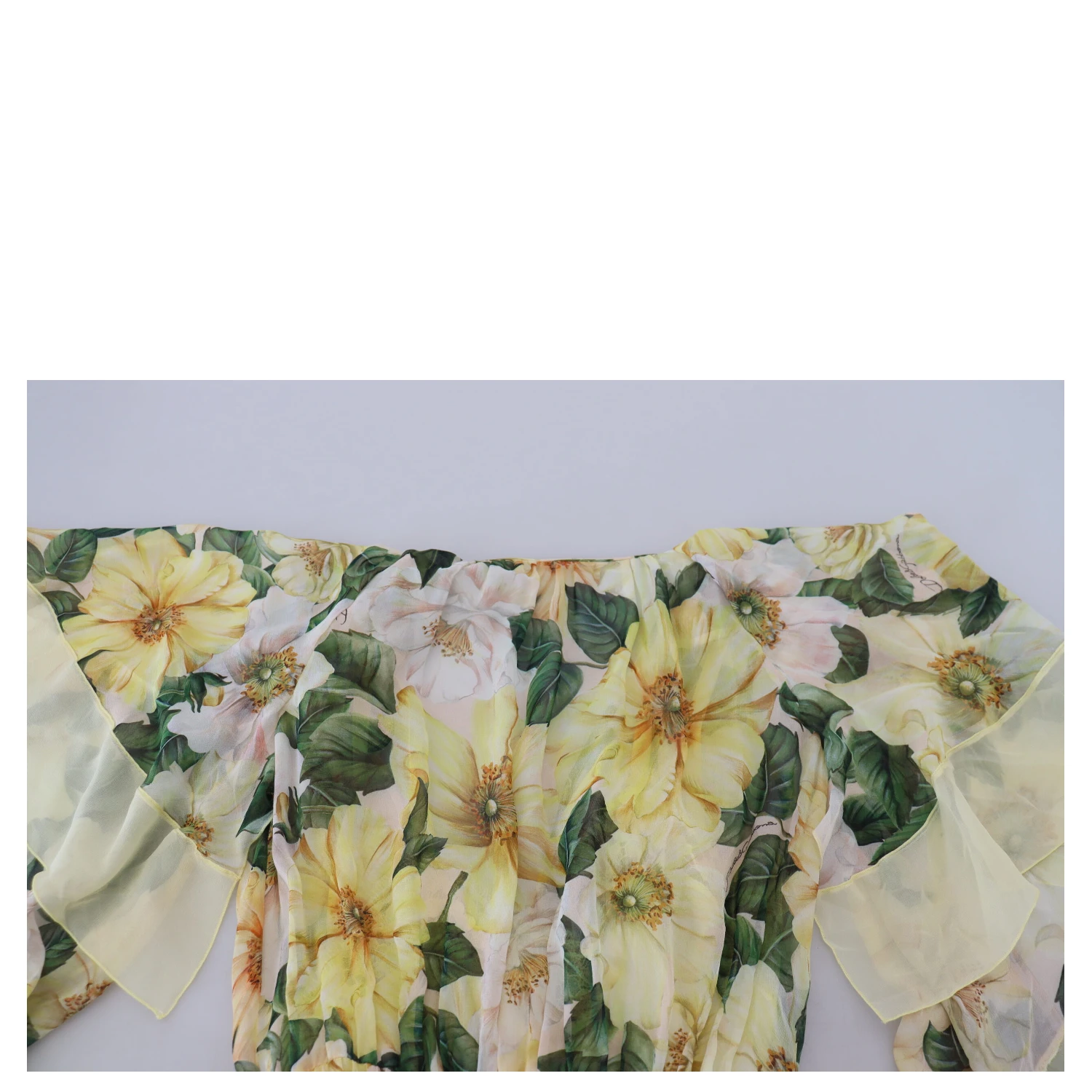 Multicolor Silk Floral Print Long Maxi Dress
