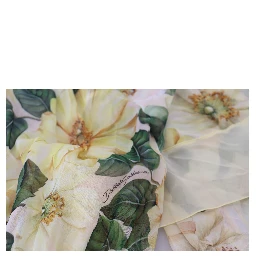 Multicolor Silk Floral Print Long Maxi Dress