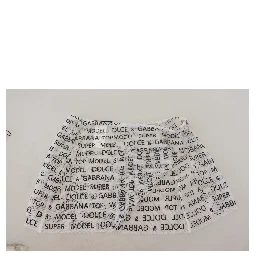 White Logo See Through A-line Mini Skirt