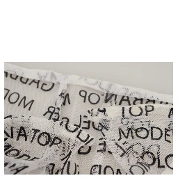 White Logo See Through A-line Mini Skirt