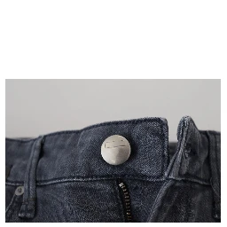 Gray Cotton Skinny Low Waist Women Casual Denim Jeans