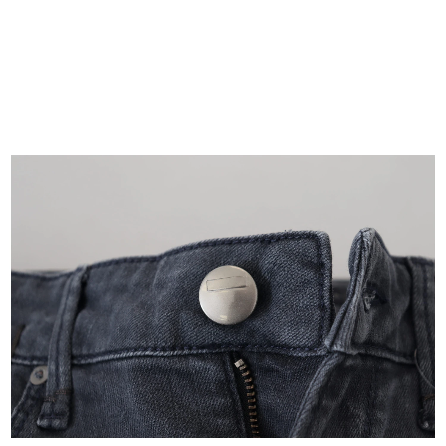 Gray Cotton Skinny Low Waist Women Casual Denim Jeans