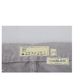 Gray Cotton Straight Fit Folded Hem Casual Denim Jeans