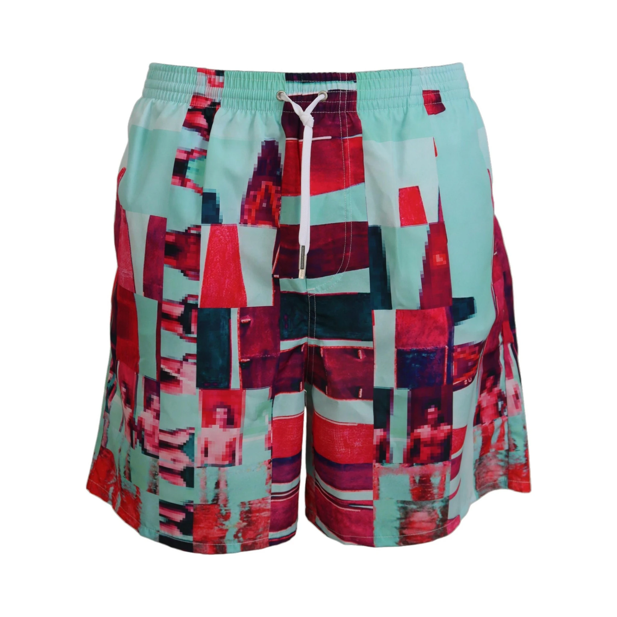 Multicolor Printed Beachwear Shorts Swimwear