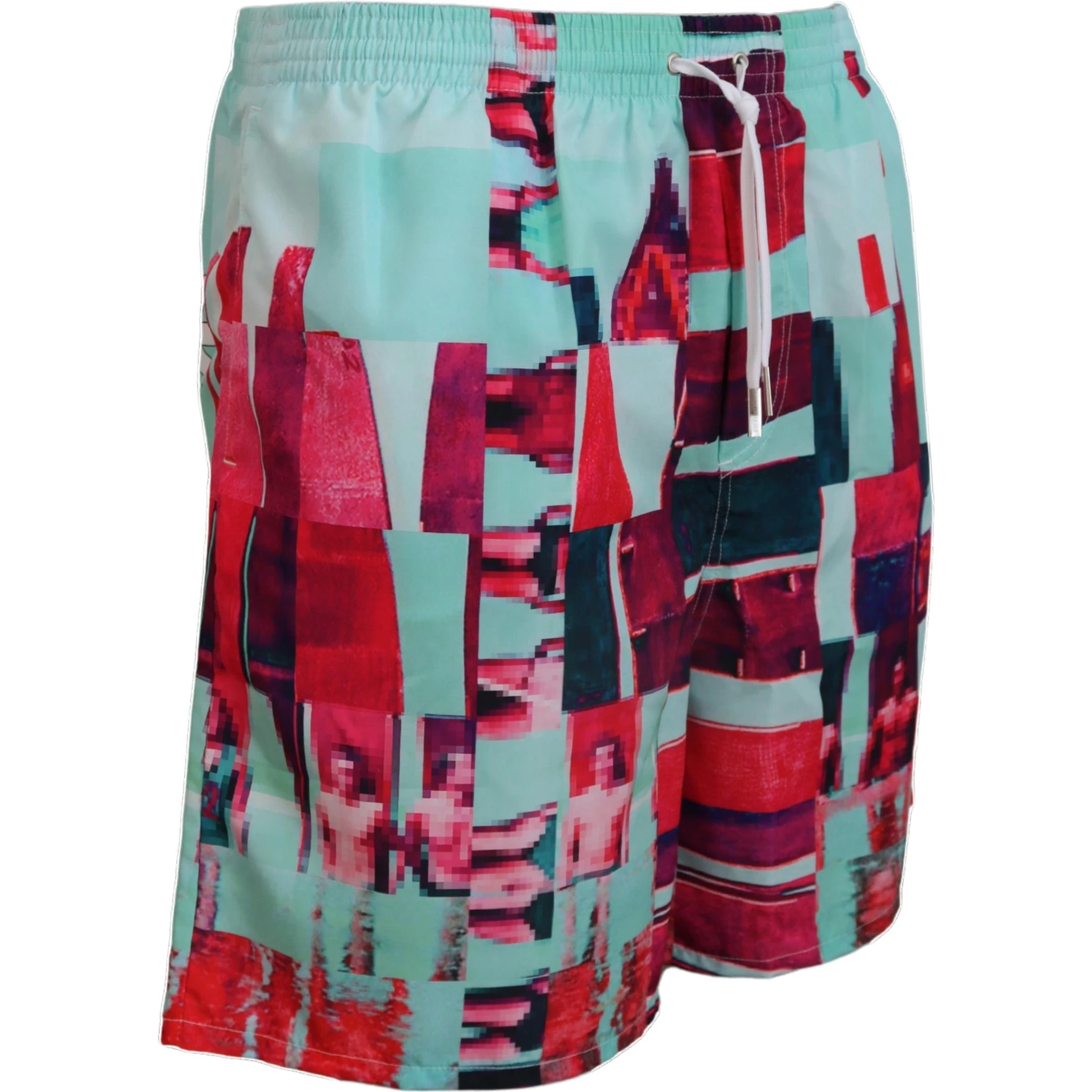 Multicolor Printed Beachwear Shorts Swimwear