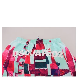 Multicolor Printed Beachwear Shorts Swimwear