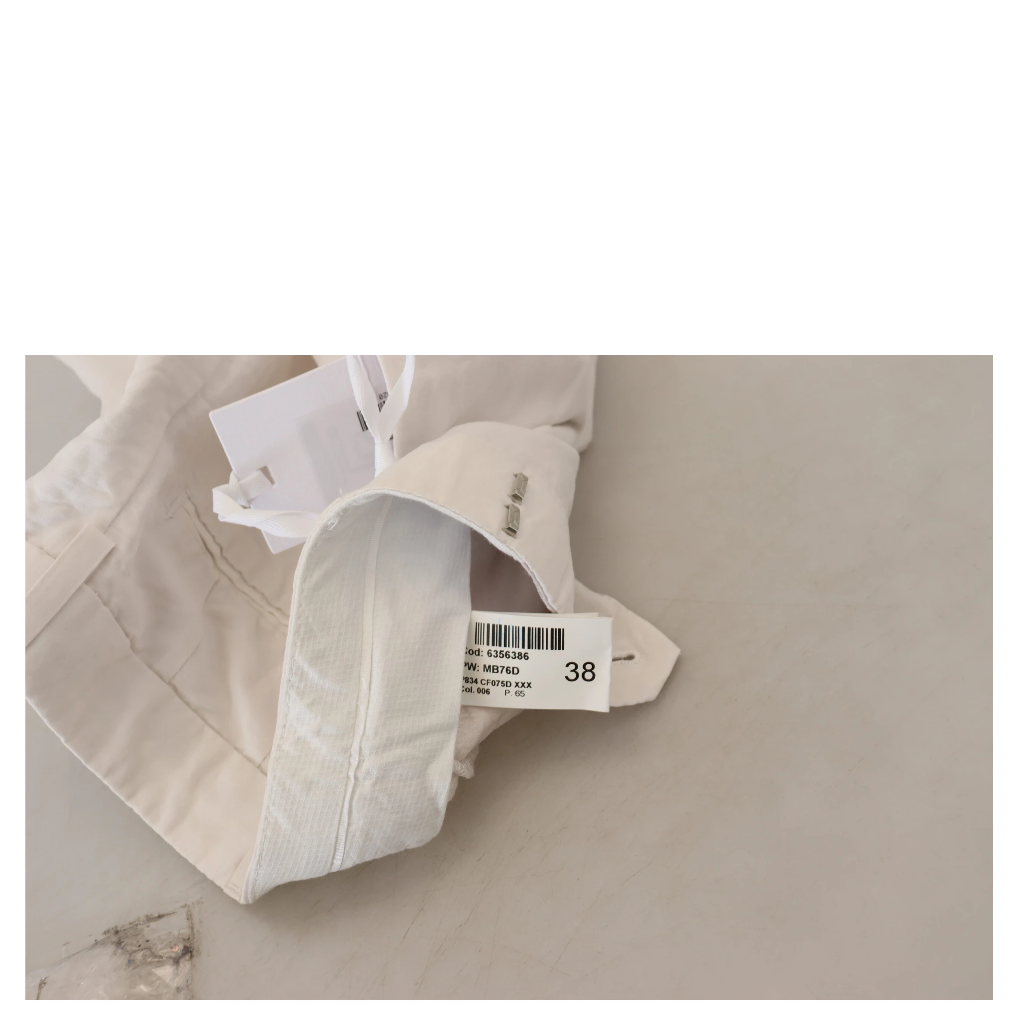 White High Waist Tapered Women Pants