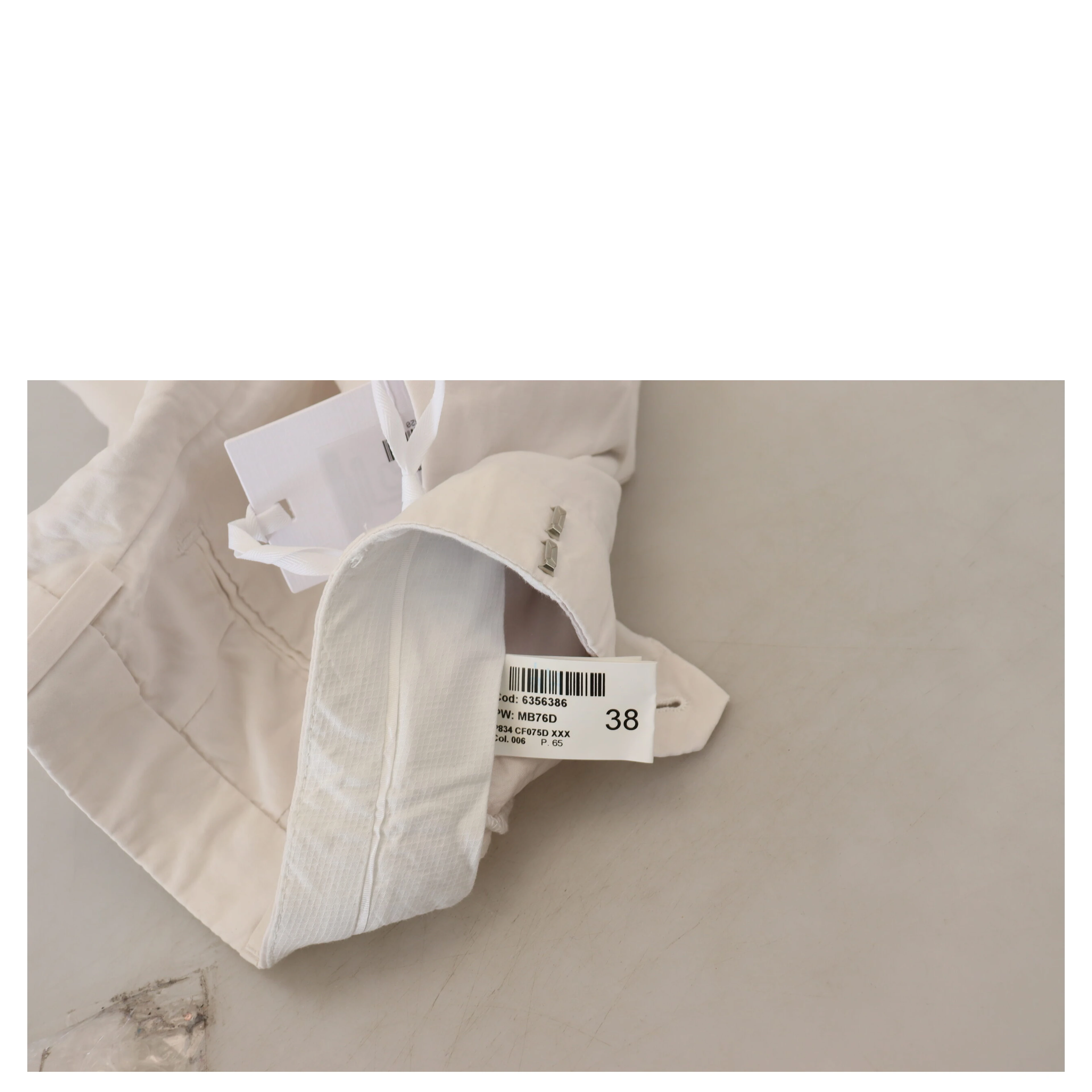 White High Waist Tapered Women Pants