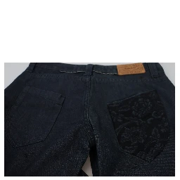 Dark Blue Low Waist Straight Fit Women Denim Jeans