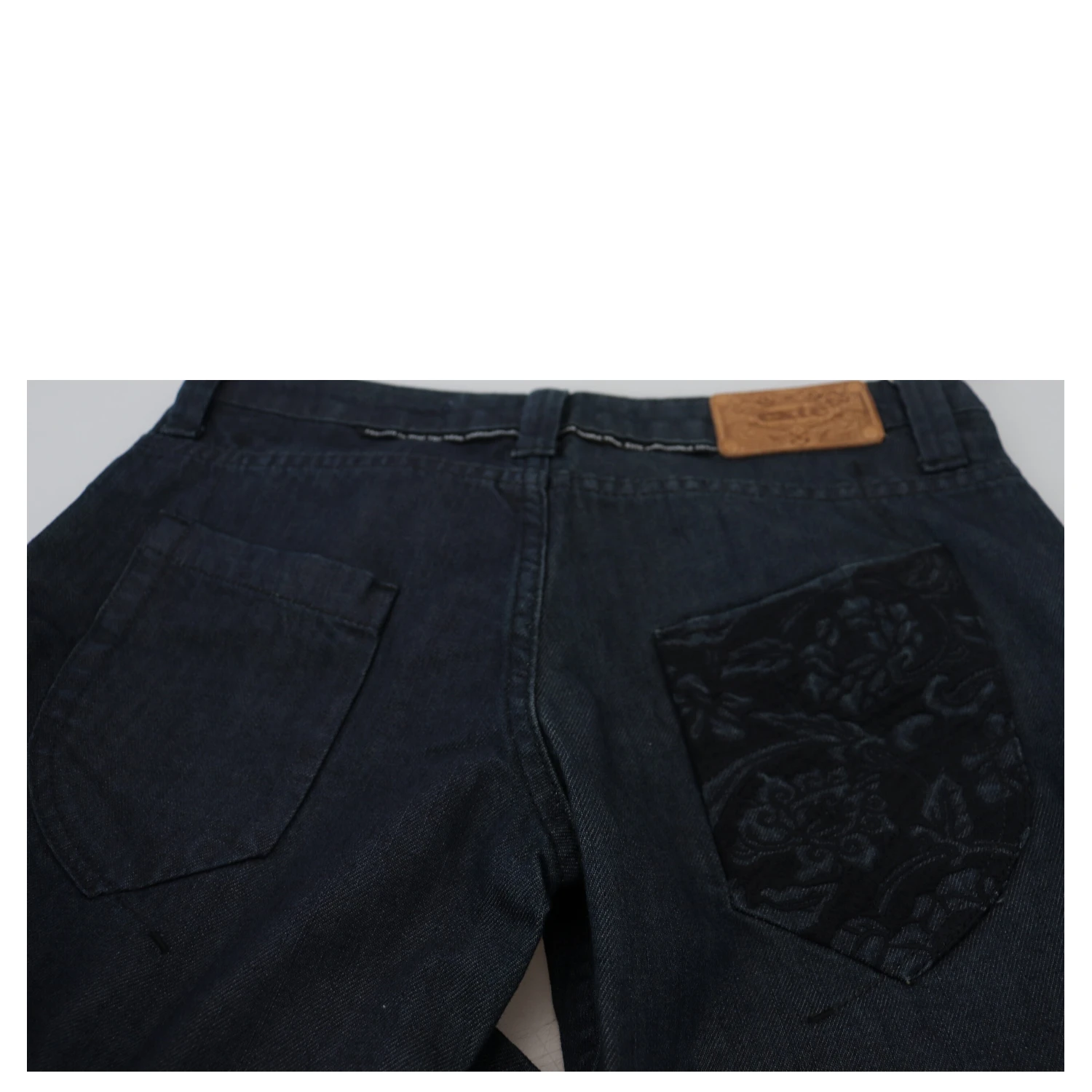 Dark Blue Low Waist Straight Fit Women Denim Jeans