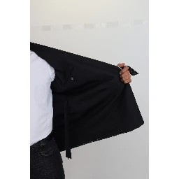 Black Robe Striped DG Patch Jacket Men Blazer