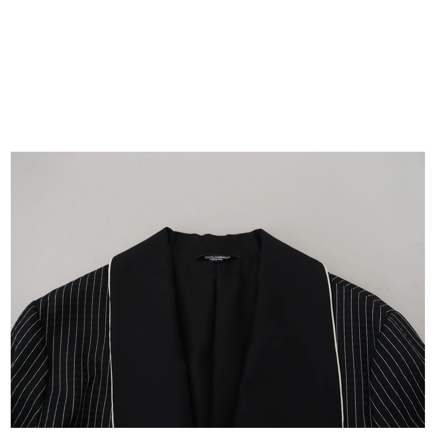 Black Robe Striped DG Patch Jacket Men Blazer