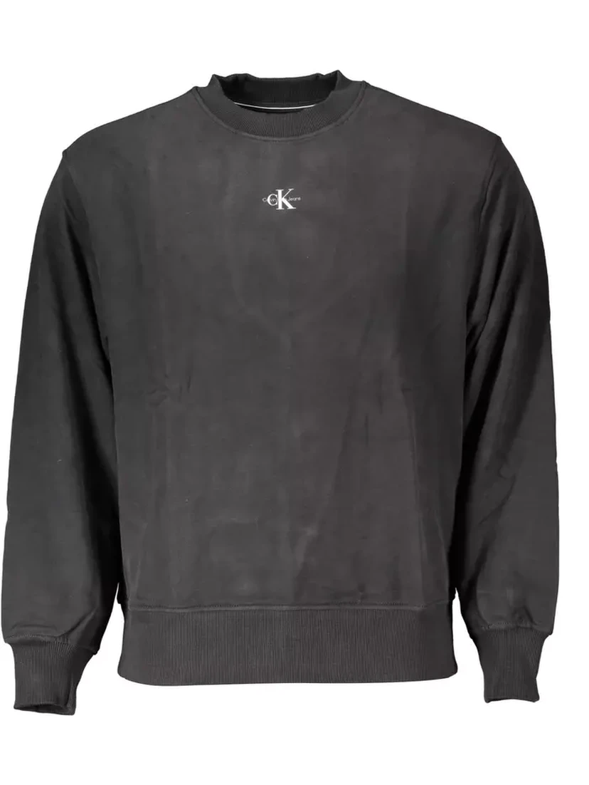 Black Cotton Sweatshirt
