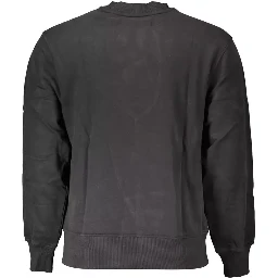 Black Cotton Sweatshirt
