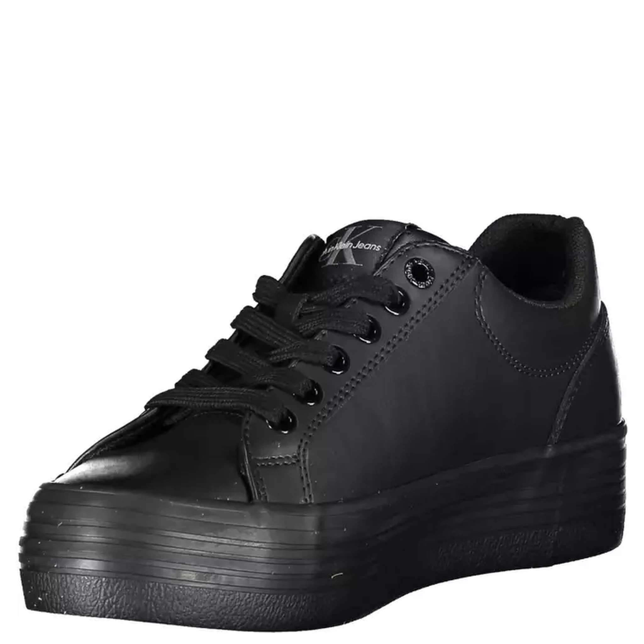 Black Polyester Sneaker